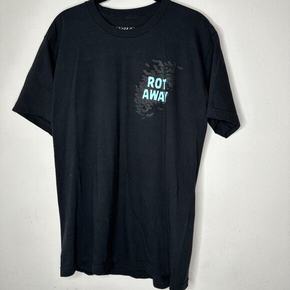 NWOT Jesse Jo Stark Black Short Sleeve Rot Away Wish I Was Dead Graphic Tee L - Picture 4 of 11